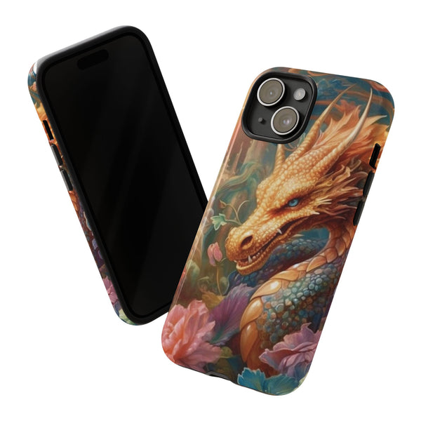 Orange Mystical Dragon Phone Case | Tough Case for iPhone Samsung Google