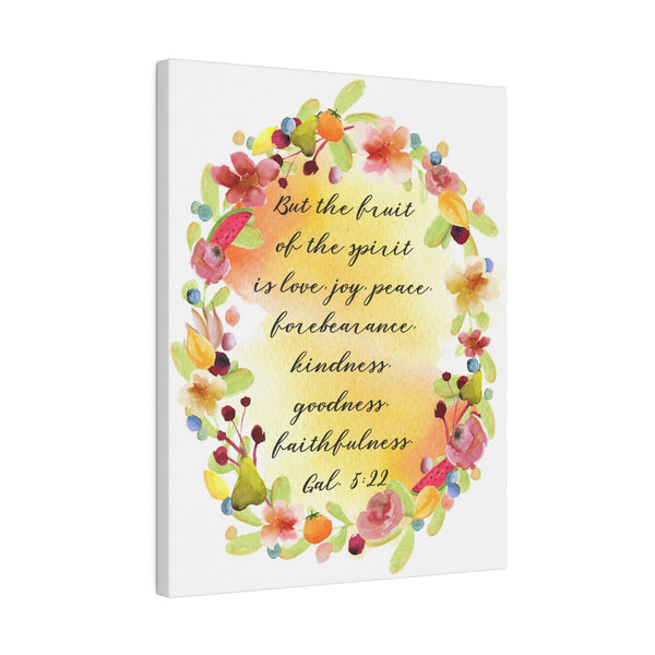 Fruit of the Spirit Bible Verse Art Canvas Print 4 Sizes