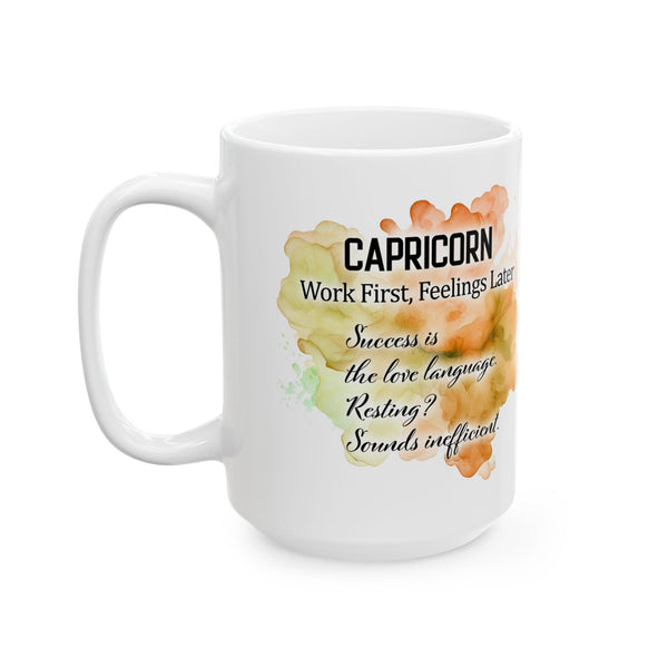 Capricorn Zodiac Coffee Mug – Astrology Gift, Funny Capricorn Cup Gift for Caps