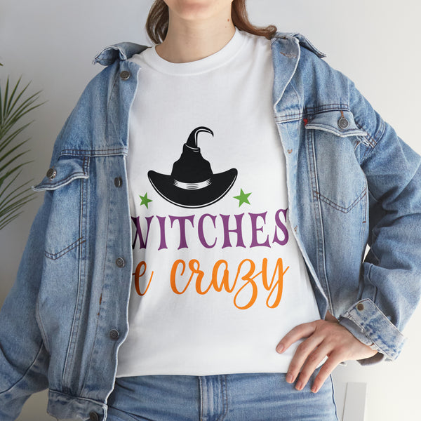 Witches be Crazy Halloween Unisex Heavy Cotton Tee 3 colors
