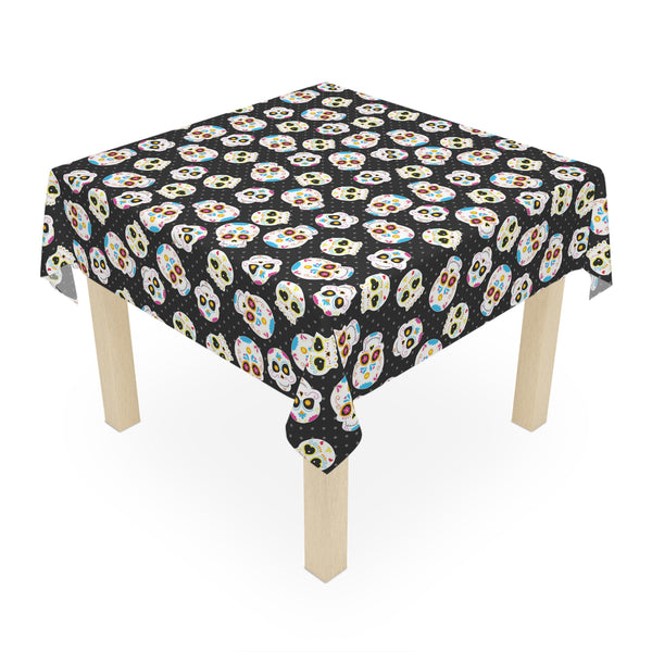 Black Sugarskull Tablecloth Décor Day of the Dead Party Table Covering