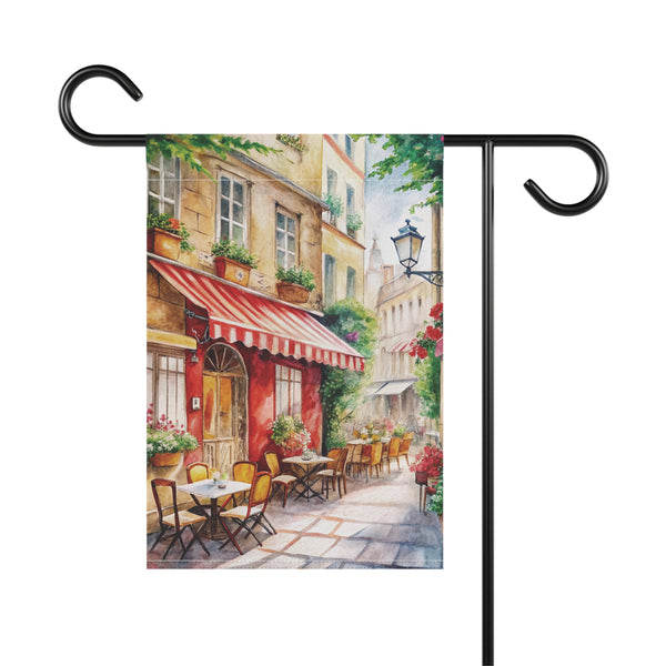 Paris Cafe Street Garden Flag & Porch Banner European Bistro Decor