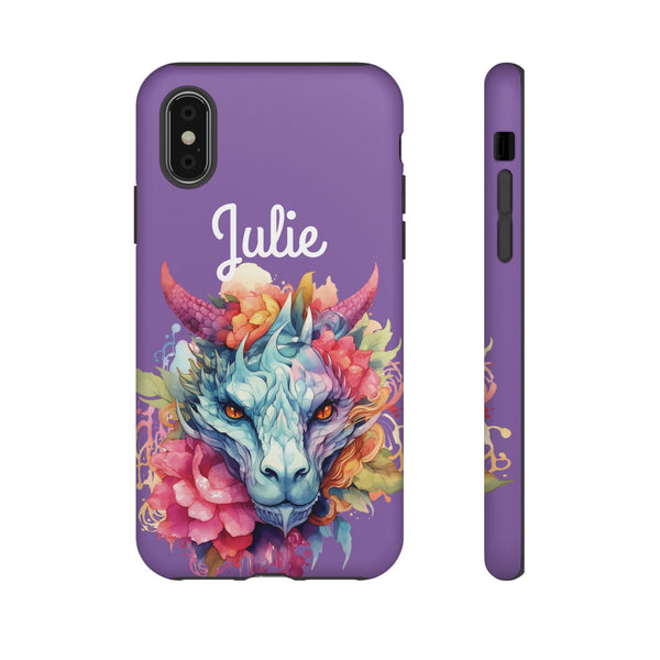 Personalized Dragon Phone Case Custom Name Fantasy Art iPhone Samsung Google