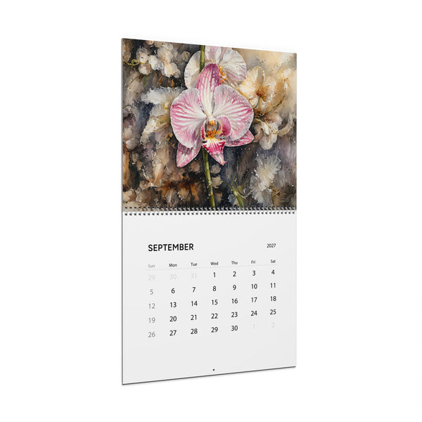 2027 Orchid Wall Calendar Floral Botanical Art Original Photography Gift