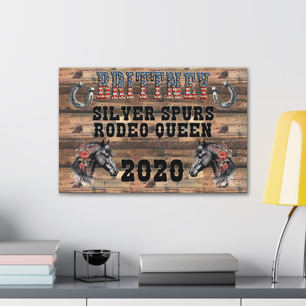 Gifts for Cowgirls Personalized Rodeo Canvas Home Decor 3 Sizes