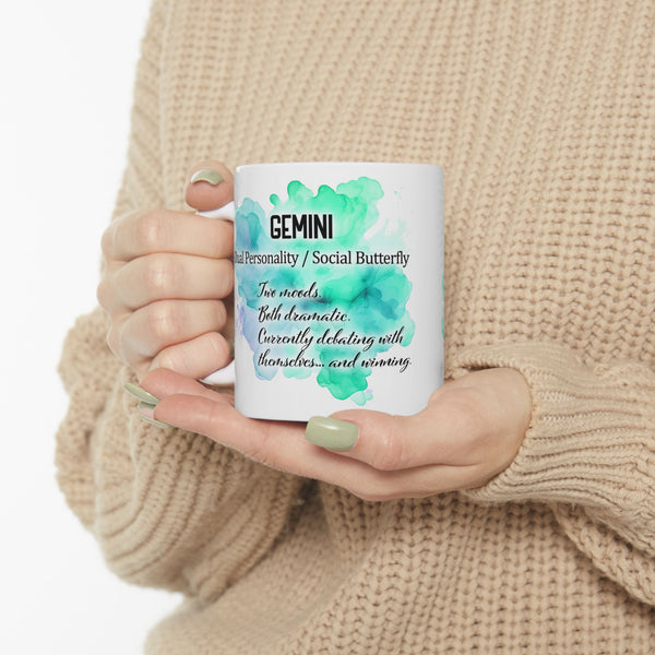 Gemini Zodiac Mug – Funny Astrology Coffee Cup, Gemini Gift, Horoscope Birthday