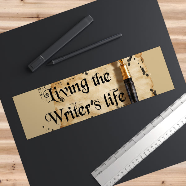 Living the Writer’s Life Bumper Sticker Author Gift Writing Lover Decal