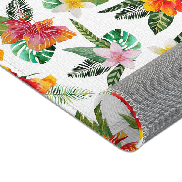 Island Bloom: Tropical Flower Haven Area Rugs - Your Personal Beach House Garden!