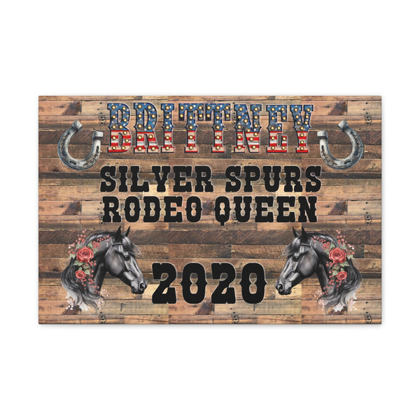 Gifts for Cowgirls Personalized Rodeo Canvas Home Decor 3 Sizes