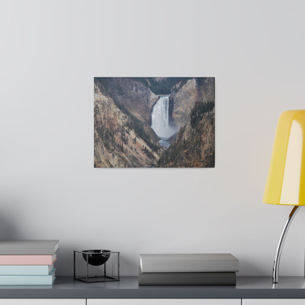 Grand Canyon of the Yellowstone National Park Waterfalls Art Canvas Print 3 Sizes