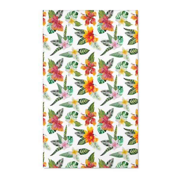Island Bloom: Tropical Flower Haven Area Rugs - Your Personal Beach House Garden!