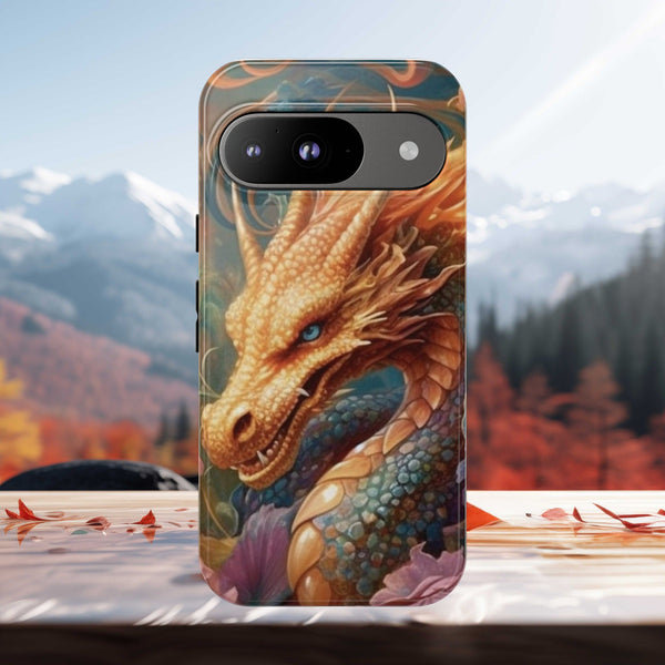 Orange Mystical Dragon Phone Case | Tough Case for iPhone Samsung Google