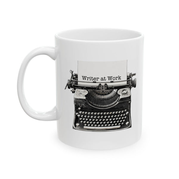 Writer at Work Coffee Mug 11 oz or 15 oz Author Writing Gift Cup Blogger Gift