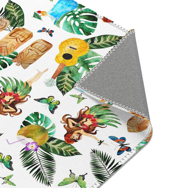 Tiki Treasure: Hula Beach Celebration Area Rugs - Bring the Party to Your Home!