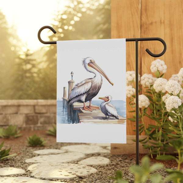 Pelican Garden Flag Coastal Dock Bird Porch Banner Beach House Decor