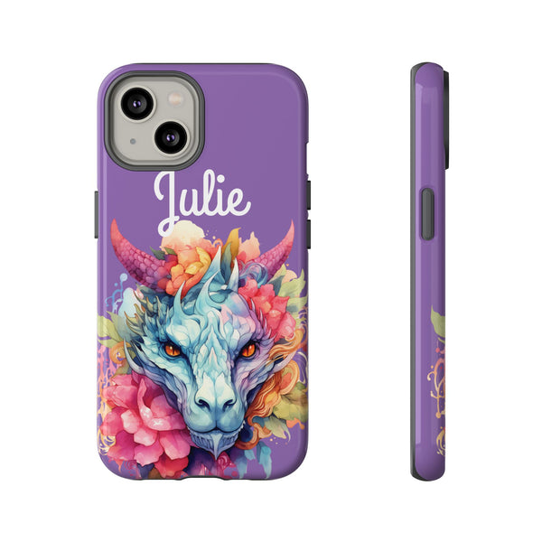 Personalized Dragon Phone Case Custom Name Fantasy Art iPhone Samsung Google