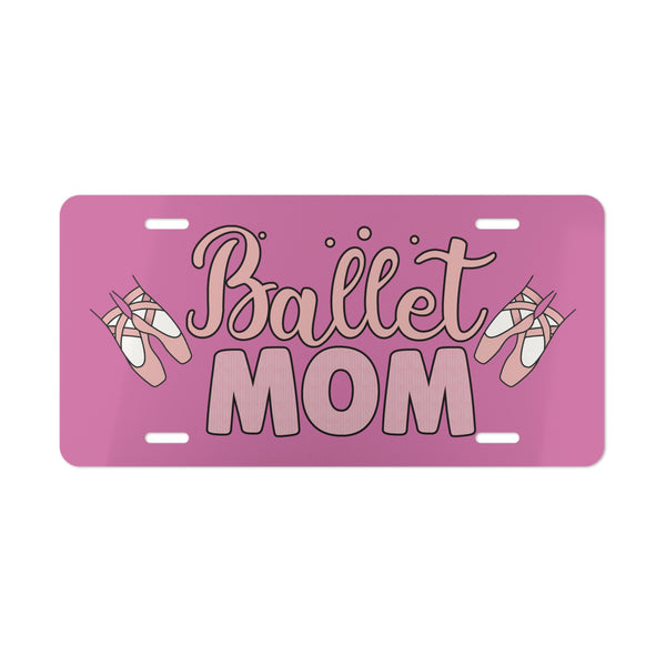 Ballet Mom License Plate, Custom Car Tag, Gift for Dancer, Pink Ballet,