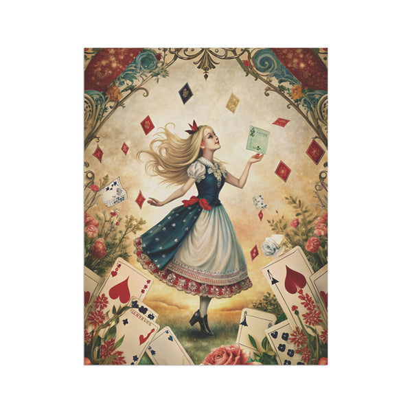 Alice in Wonderland Style Garden Flag & Porch Banner Fairy Tale Yard Art