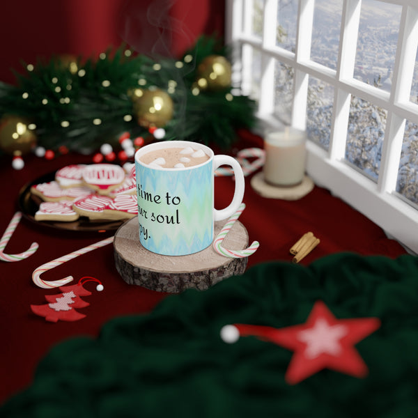 Take the Time to Make Your Soul Happy Yoga Coffee Mug 