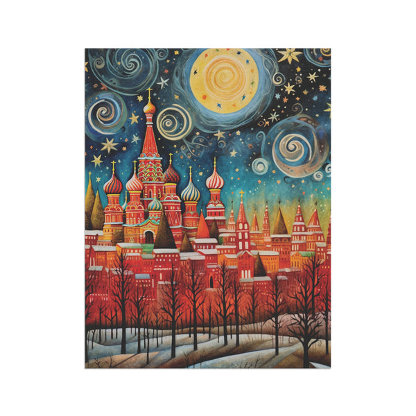 Moscow Russia St. Basil’s Cathedral Skyline Garden Flag & Porch Banner Yard Art