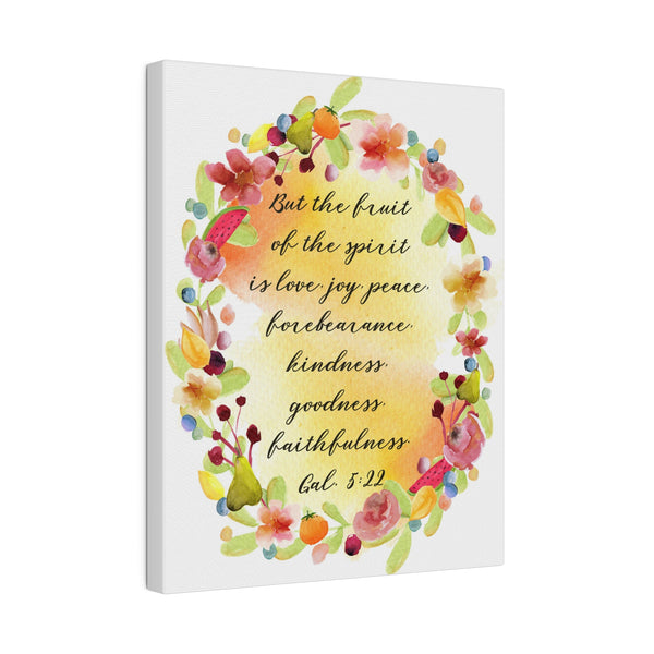 Fruit of the Spirit Bible Verse Art Canvas Print 4 Sizes
