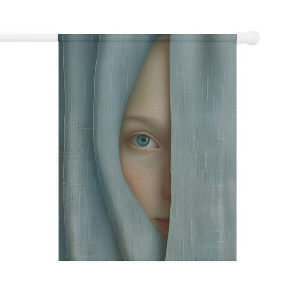 Mystic Hidden Face Garden Flag & Porch Banner Surreal Art Yard Decor Sign