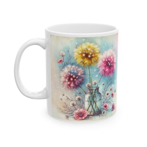 Floral Inspirational Mug – Love Grows where Kindness is Planted Coffee Cup Gift for Women