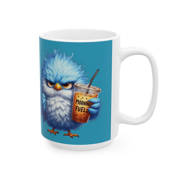 Grumpy Bird Coffee Mug - Funny Bird Ceramic Cup, Cute Gift Coffee Lovers