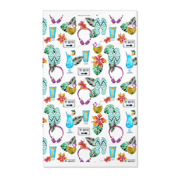 Flip Flops Beach Themed Tropical Area Rugs 3 Sizes Durable