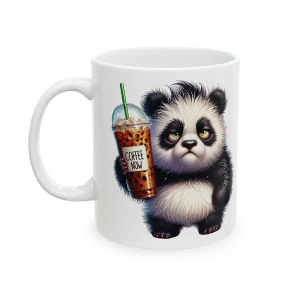 Grumpy Panda Coffee Mug – Funny Cute Animal Cup | Morning Iced Coffee Lover Gift