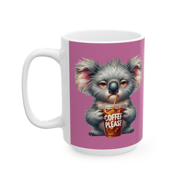 Grumpy Koala Coffee Mug – Funny Cute Animal Cup | Iced Coffee Lover Morning Gift