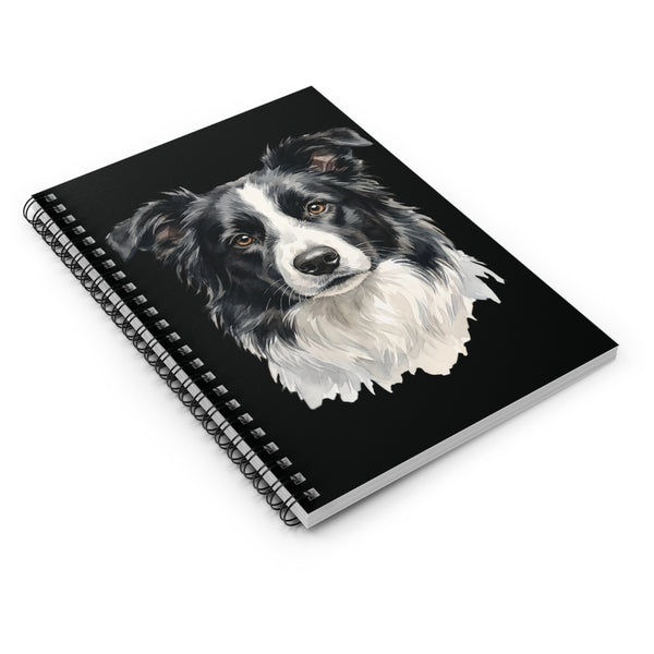 Border Collie Spiral Notebook – Dog Lover Ruled Journal