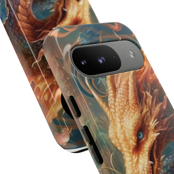 Orange Mystical Dragon Phone Case | Tough Case for iPhone Samsung Google