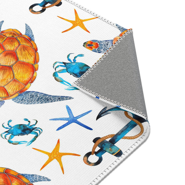 Sea Turtles Ocean Beach House Area Rugs 3-sizes Durable Home Décor 