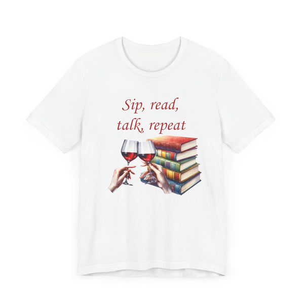 Book Club T-shirt Sip Read Talk Repeat