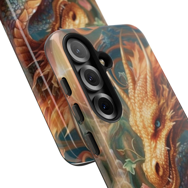 Orange Mystical Dragon Phone Case | Tough Case for iPhone Samsung Google