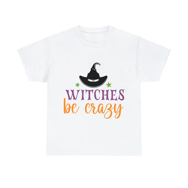 Witches be Crazy Halloween Unisex Heavy Cotton Tee 3 colors