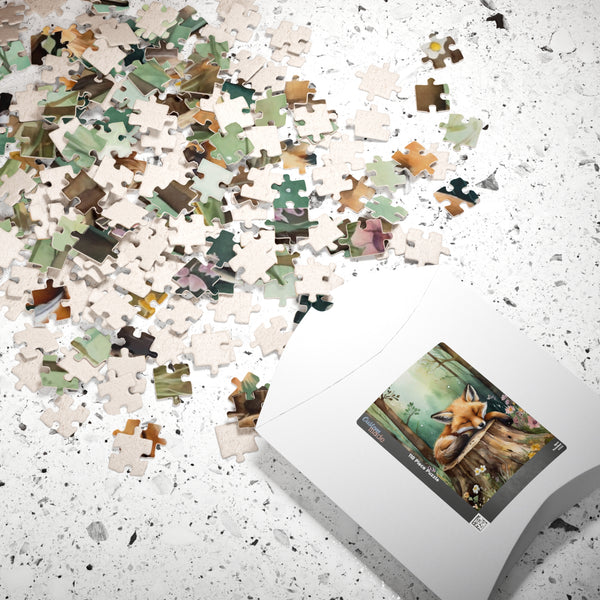 Sleeping Fox Jigsaw Puzzle Woodland Animal Art Nature Puzzle 110–1014 Pieces