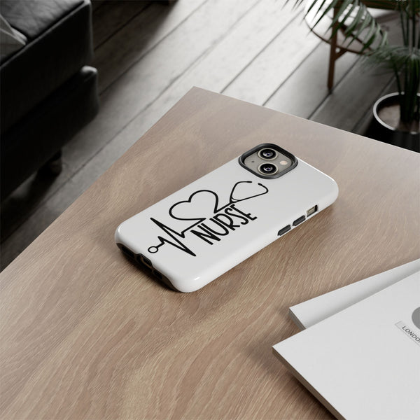 Nurse Heartbeat Phone Case Tough Case Samsung S25 iPhone 13, 17, Google 9 + More
