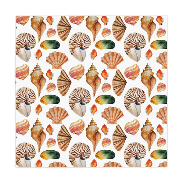 Seashell Pattern Tropical  Beach House Tablecloth Home Décor