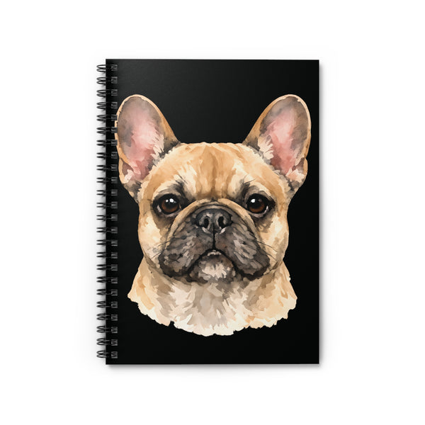 French Bulldog Spiral Notebook – Frenchie Dog Lover Ruled Journal