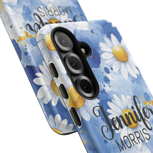 Personalized Floral Phone Case Custom Name Cover iPhone Samsung Pixel Gift