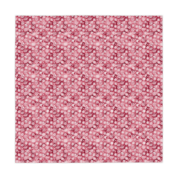 Pink White Snowflake Pattern Tablecloth  Décor Holiday 