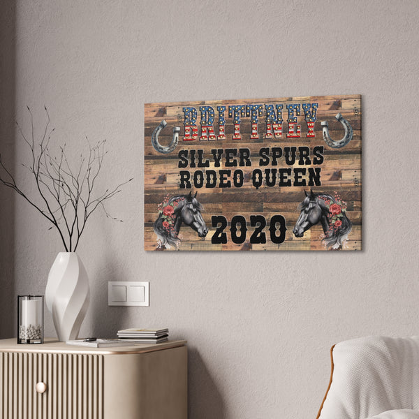 Gifts for Cowgirls Personalized Rodeo Canvas Home Decor 3 Sizes