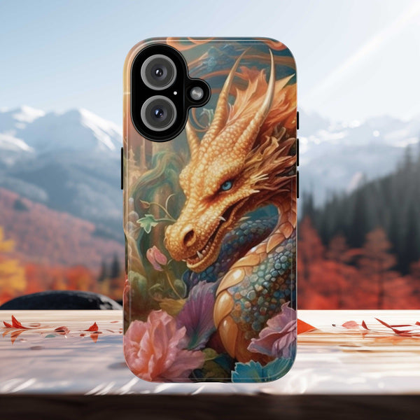 Orange Mystical Dragon Phone Case | Tough Case for iPhone Samsung Google