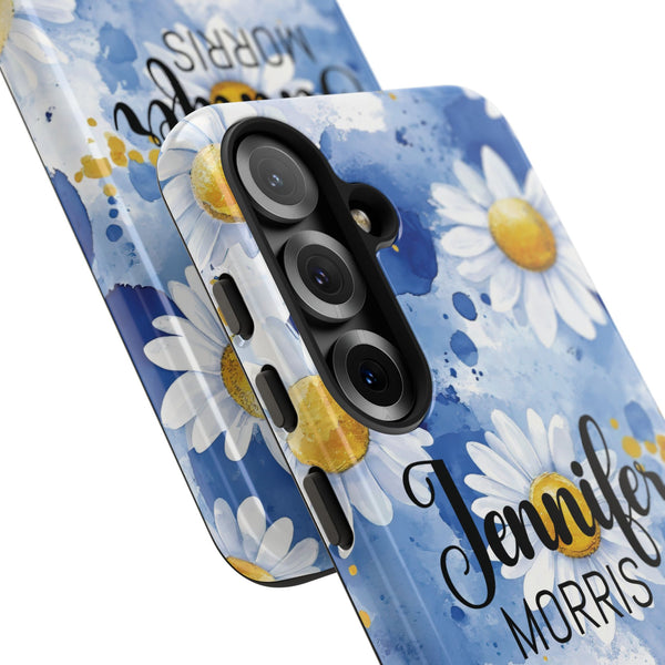 Personalized Floral Phone Case Custom Name Cover iPhone Samsung Pixel Gift