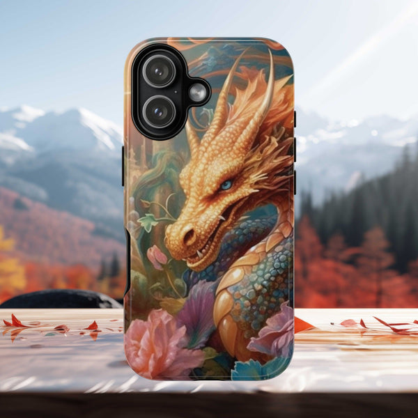 Orange Mystical Dragon Phone Case | Tough Case for iPhone Samsung Google