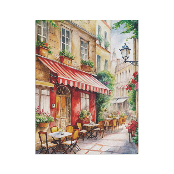 Paris Cafe Street Garden Flag & Porch Banner European Bistro Decor