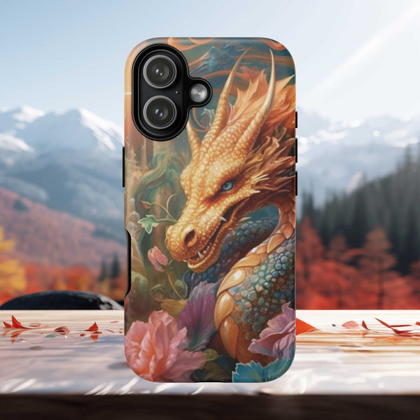 Orange Mystical Dragon Phone Case | Tough Case for iPhone Samsung Google