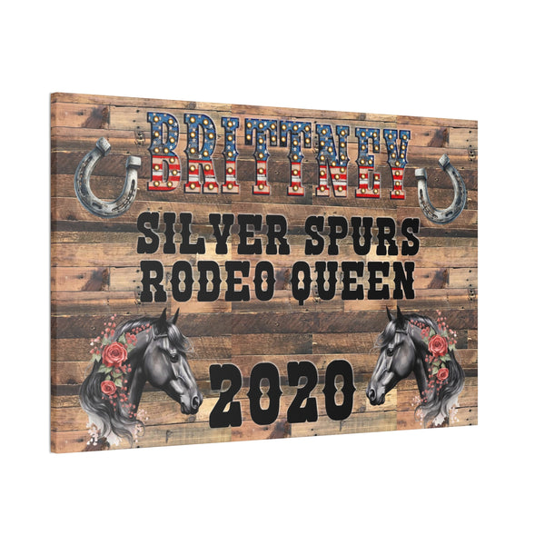 Gifts for Cowgirls Personalized Rodeo Canvas Home Decor 3 Sizes